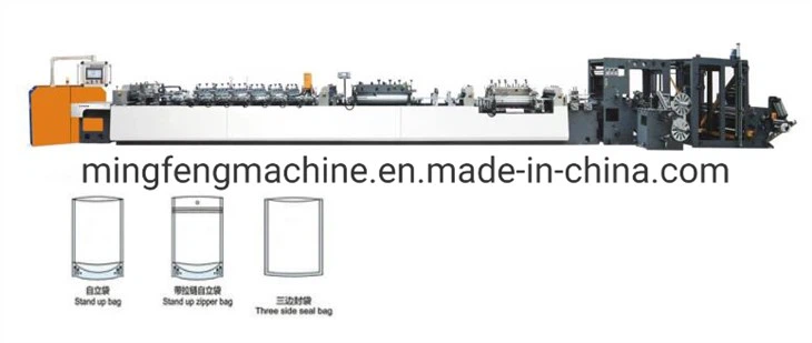 MFSB{0}} Trzy boczne uszczelnienie, stojąca torebka, maszyna do produkcji toreb z zamkiem błyskawicznym